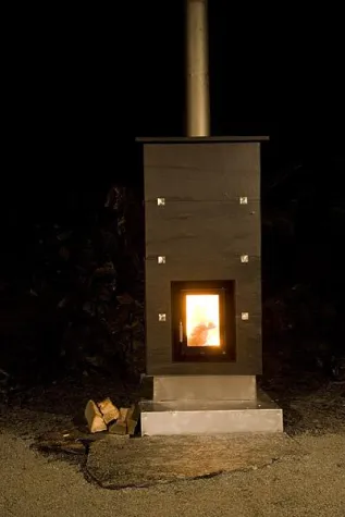 Bild: Wenn der Schiefer einen Ofen trifft