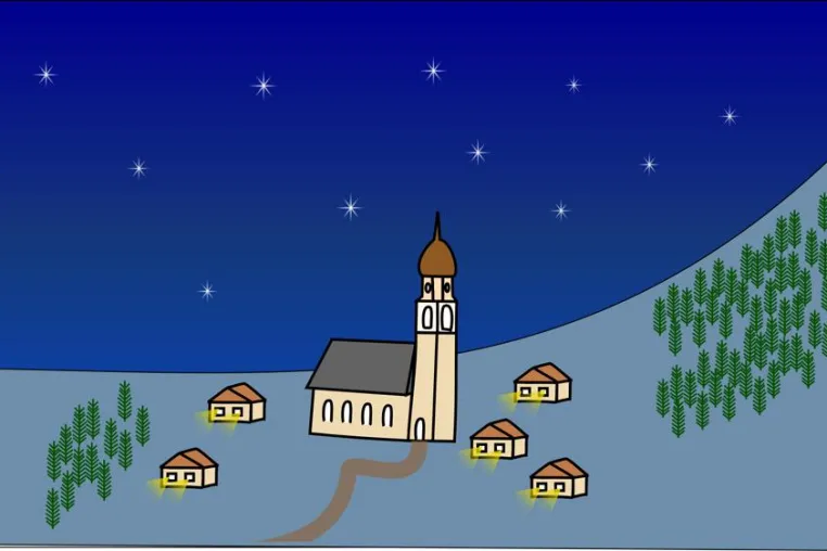 Bild: Krankenpflege in der Weihnachtszeit