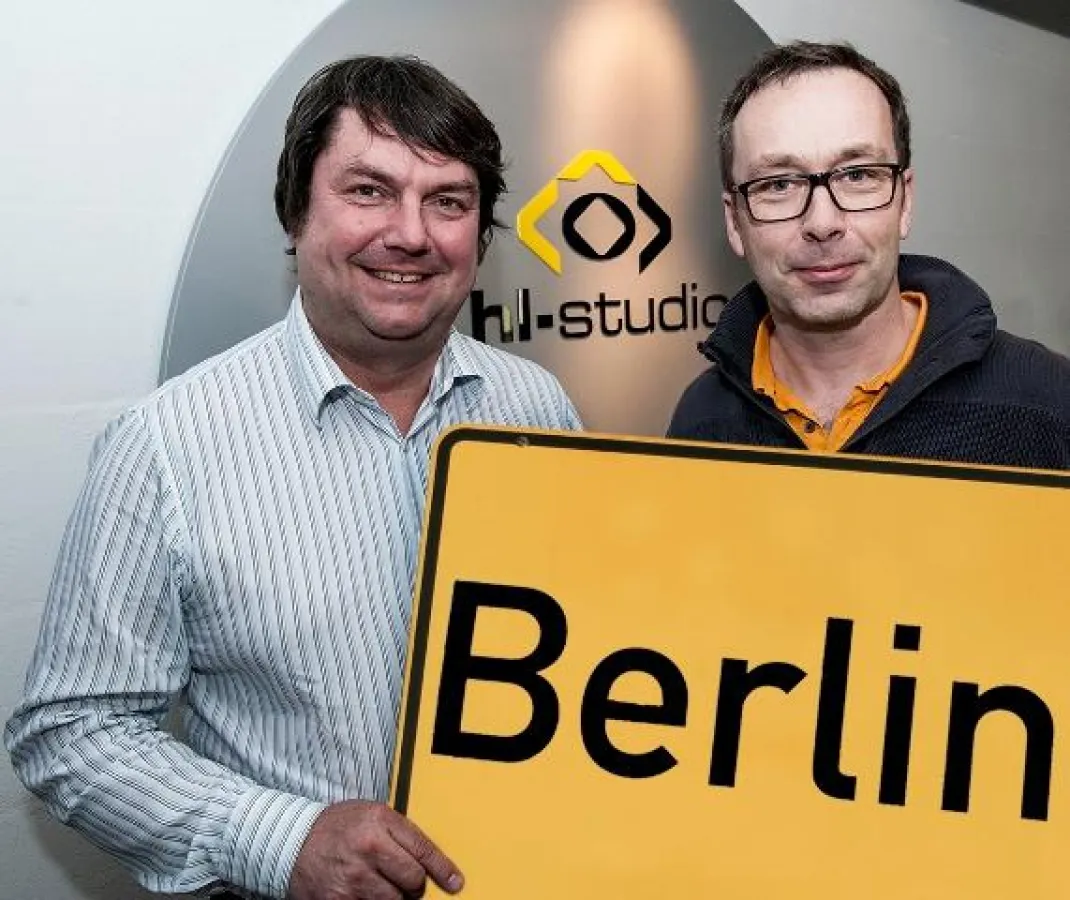 Foto: hl-studios, Erlangen (v. l. n. r.): Die Geschäftsführer Alfons Loos und Jürgen Hinterleithner