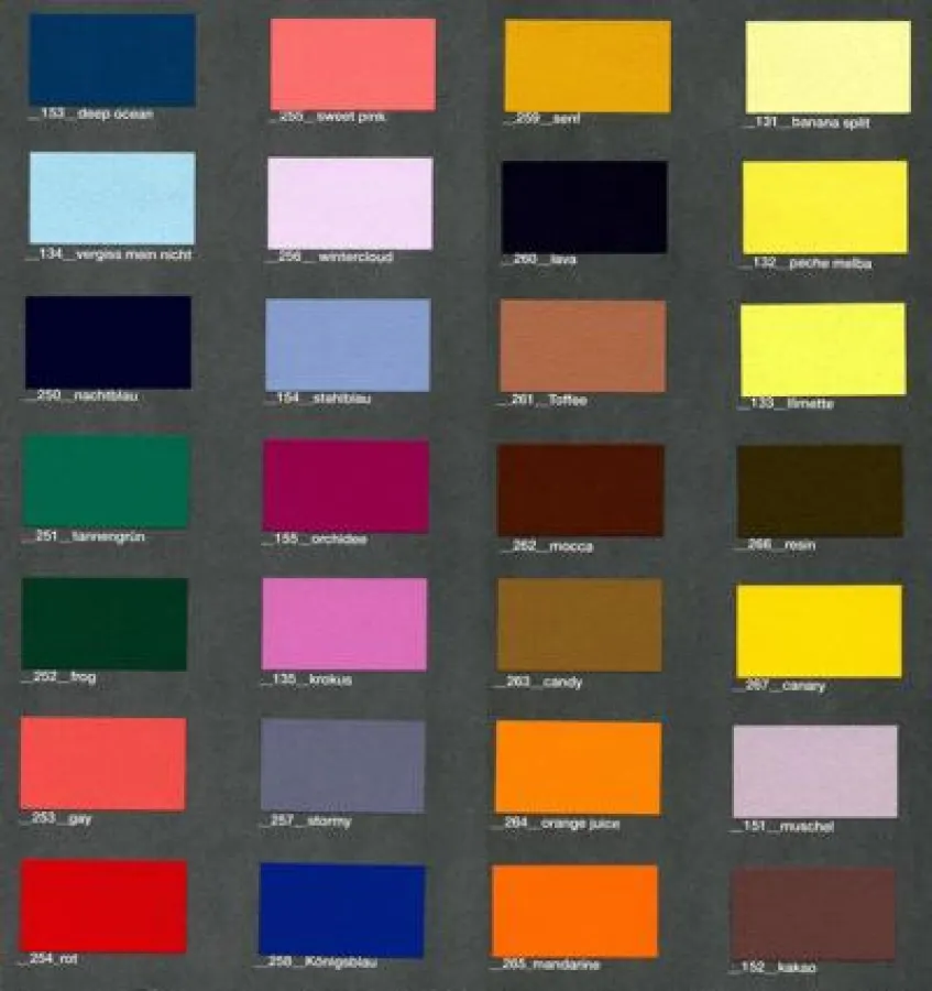 Die 28 neuen Farben der Espressivo Lehmfarben-Kollektion 2013