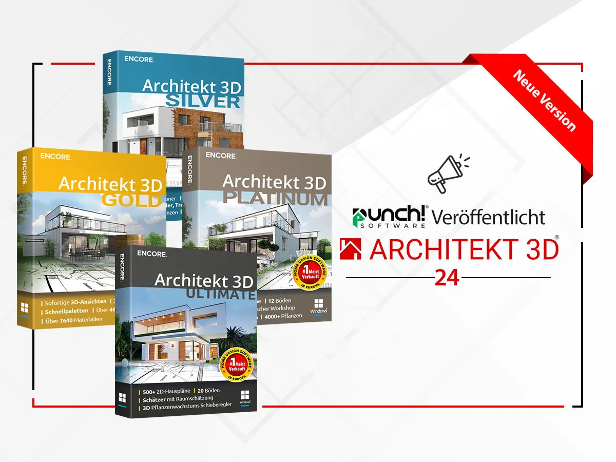 Punch!® Software veröffentlicht ARCHITEKT 3D® 24 (© Punch!® Software)
