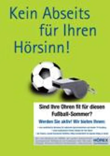Bild: Keine Abseitsfalle für die Ohren - HÖREX HörExperten laden zum Fußball-Fitness-Hör-Check ein