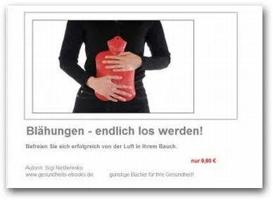 Bild: Blähungen endgültig los werden - das erste ebook über Blähungen erschienen