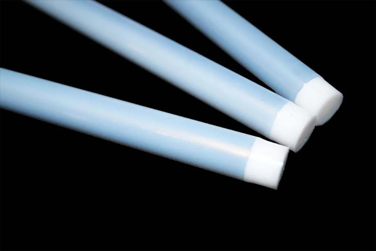 Sonden mit PTFE-Schrumpfschlauch beschrumpft und mit Stopfen mediendicht verschlossen (© ESZ Becker GmbH)