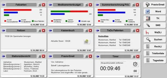 Bild: Neu zur MEDICA 2007 - Alles Wichtige im Blick und alle Hebel in der Hand: Das neue TurboMed-COCKPIT