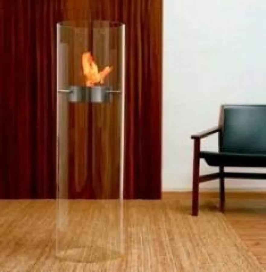 GENIOL Feuerstelle in der 1 Meter hohen Ausführung.