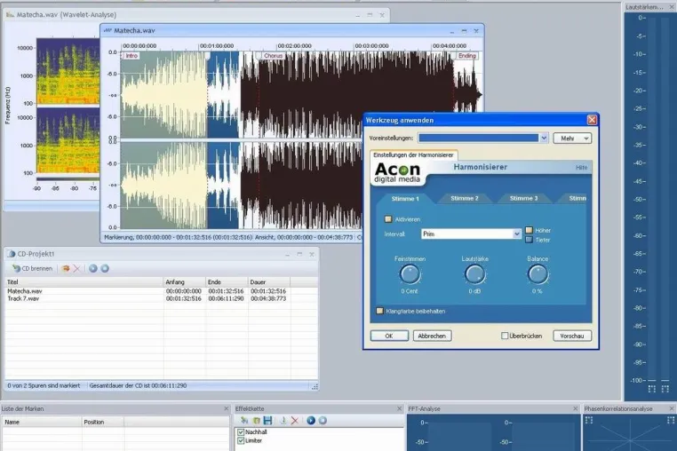 Bild: Acoustica 4 - der Audio-Editor mit Profi-Funktionen