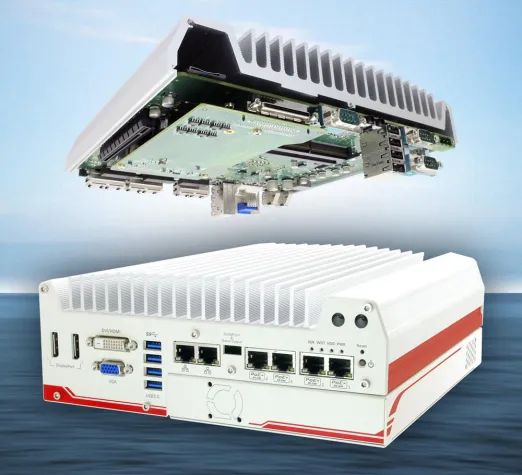 Bild: Box-PC Nuvo-5000 mit Skylake-Core und MezIO-Modulen