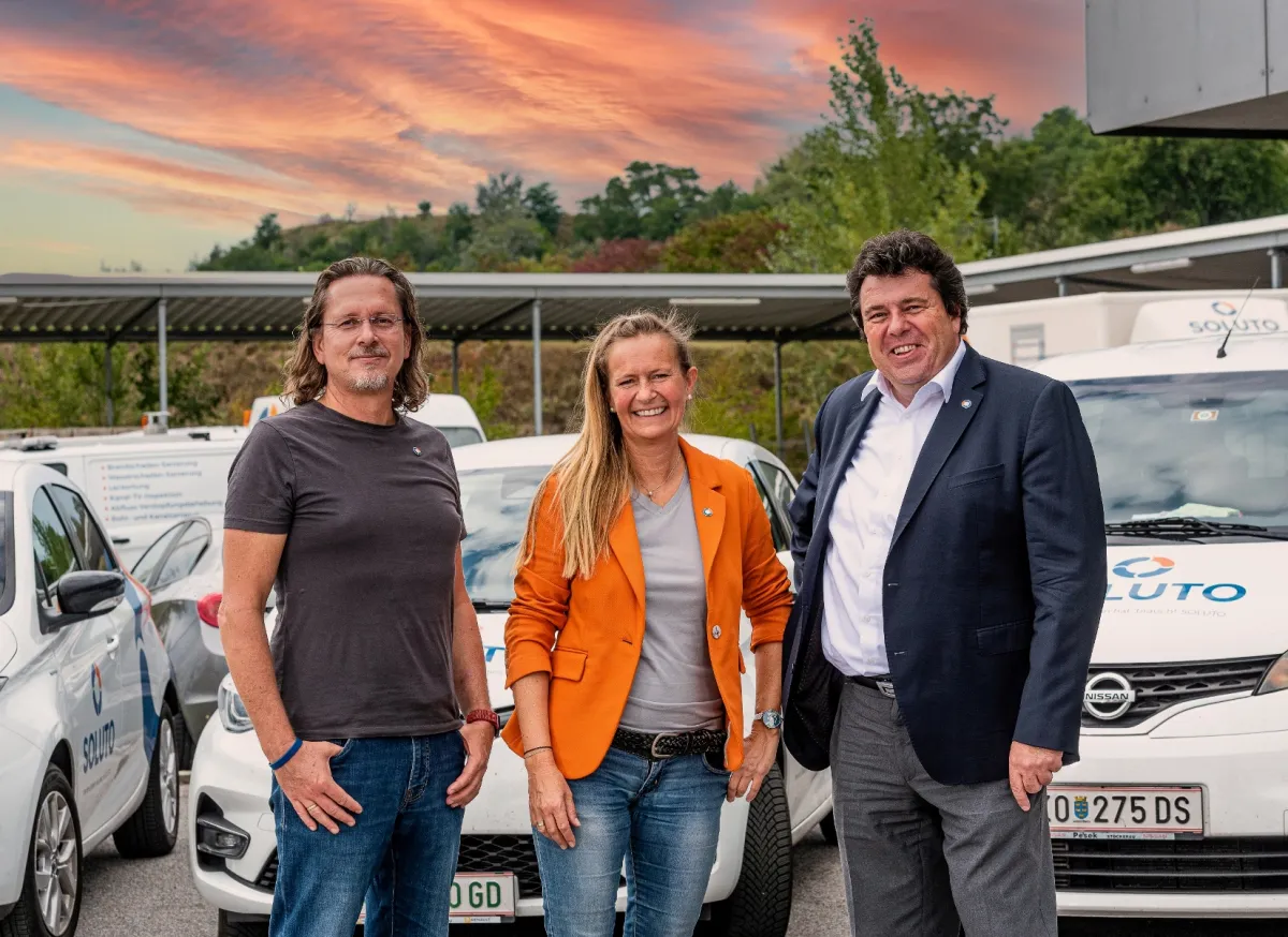 Martin Zagler, Inhaber SOLUTO / Birgit Kagerer-Wiesinger, GF SOLUTO/ Robert Dörr, GF SOLUTO (© © SOLUTO  )