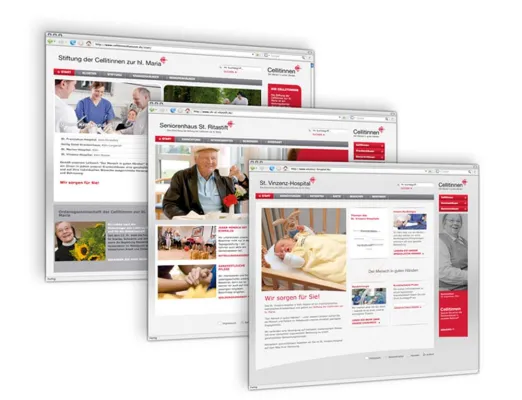 Bild: Authentisch und übersichtlich - Der neue Internetauftritt der Stiftung der Cellitinnen zur hl. Maria