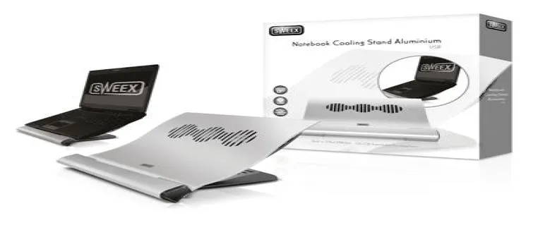 Sweex präsentiert den ergonomischen Notebook-Kühler Aluminium USB Bild: Sweex präsentiert den ergonomischen Notebook-Kühler Aluminium USB