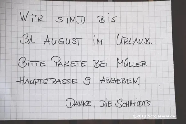 Bild: Urlaubszeit ist Einbruchszeit