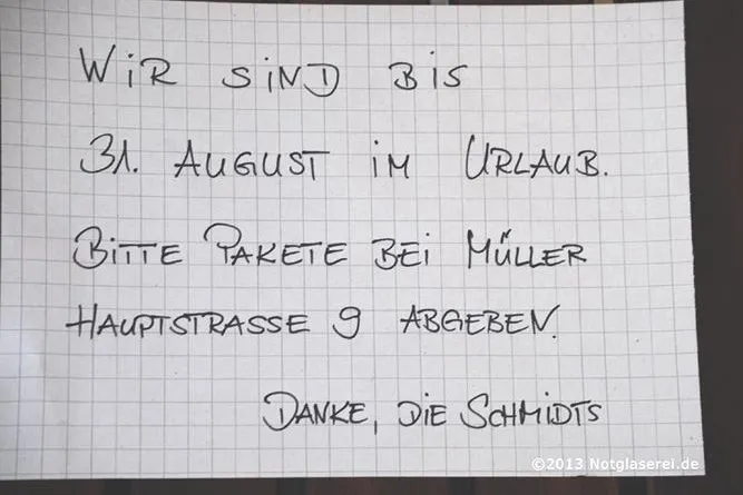 Bild: Urlaubszeit ist Einbruchszeit
