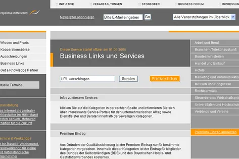 Mittelstandsinitiative bietet neues Linkverzeichnis und Eintrags-Service für Unternehmen Bild: Mittelstandsinitiative bietet neues Linkverzeichnis und Eintrags-Service für Unternehmen
