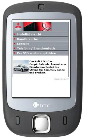 Bild: Mitsubishi Motors startet mobiles Internetportal