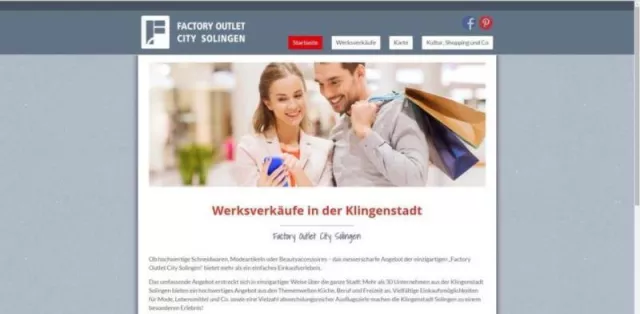 Bild: “Factory Outlet City Solingen“ geht online