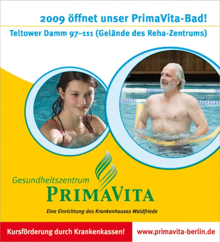 Gute Nachrichten für Wasserratten. PrimaVita-Bad öffnet am Teltower Damm!