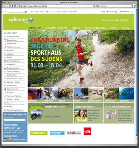 Zeichen & Wunder bringt Onlineshop für Sport Schuster ins Netz Bild: Zeichen & Wunder bringt Onlineshop für Sport Schuster ins Netz