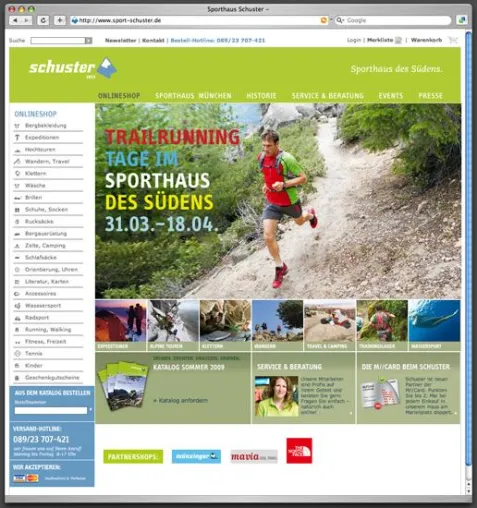 Bild: Zeichen & Wunder bringt Onlineshop für Sport Schuster ins Netz