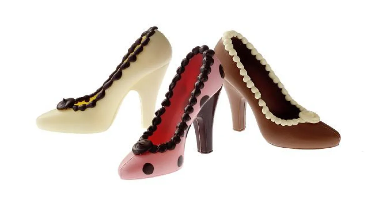 Die glamourösen High Heels auf Schokolade