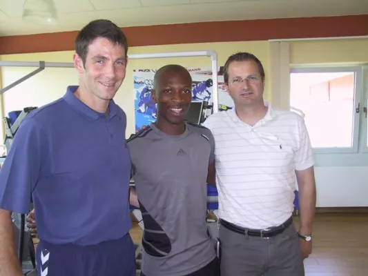 Bild: Niederländischer Fußballprofi im Ambulanten Rehazentrum Bad Endorf