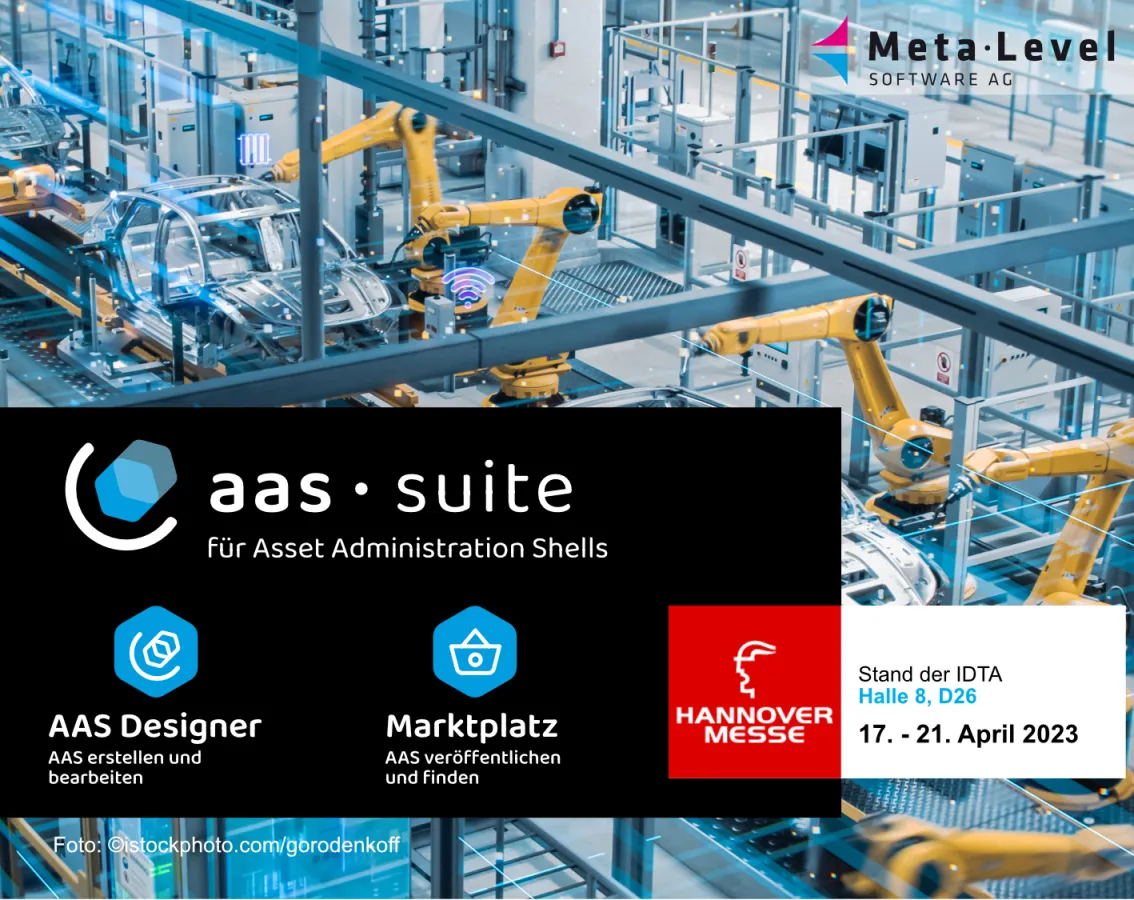 Meta-Level Software AG präsentiert AAS-Suite für Verwaltungsschalen auf der Hannover Messe (© Foto: istockphoto.com/gorodenkoff)