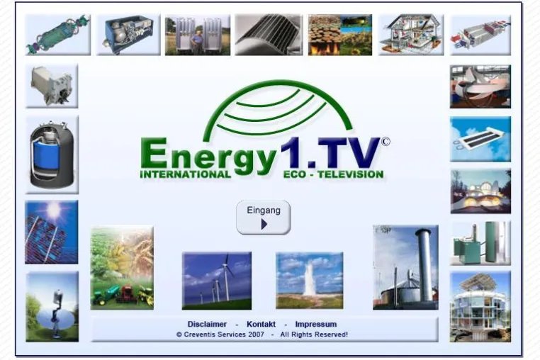 Bild: Energy1.TV - Internet-TV-Sender zu Erneuerbaren Energien geht an den Start
