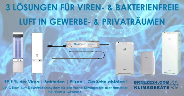 Bild: 3 LÖSUNGEN FÜR VIREN- & BAKTERIENFREIE LUFT IN GEWERBE- & PRIVATRÄUMEN