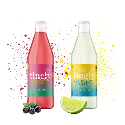 Bild: TINGLY Drinks bringt mit TINGLY VIBES  eine neue Linie mit zwei neuen Sorten auf den Markt. 