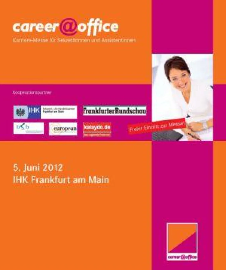 Coverabbildung des Programmhefts zur career@office Frankfurt 2012