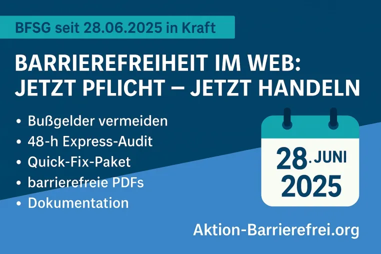 Bild: BFSG scharfgeschaltet: 94,8 % der Homepages fallen noch durch – Unternehmen müssen jetzt liefern