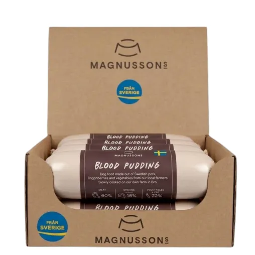 Neu: Blutwurst für Hunde von Magnusson Petfood Bild: Neu: Blutwurst für Hunde von Magnusson Petfood
