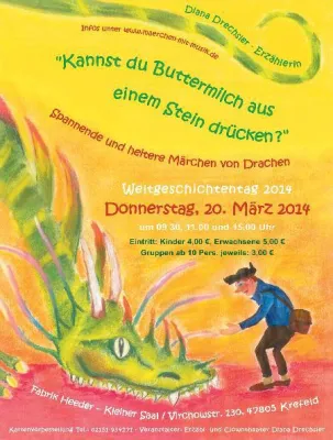 Bild: Weltgeschichtentag am 20.03. in der Fabrik Heeder in Krefeld