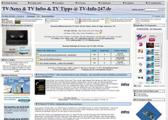 Erfolgreicher Relaunch des TV-Portals TV-Info-247.de Bild: Erfolgreicher Relaunch des TV-Portals TV-Info-247.de