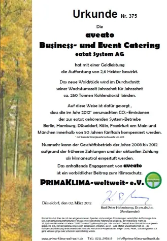 Bild: aveato Business Catering Kunden forsten auf