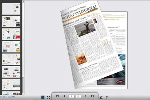 Bild: page2Flip verbindet das Erstellen von Blätterdokumenten mit einer ausgeklügelten Kundenverwaltung