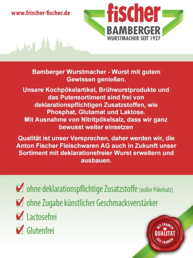 Wurst in hoher Qualität