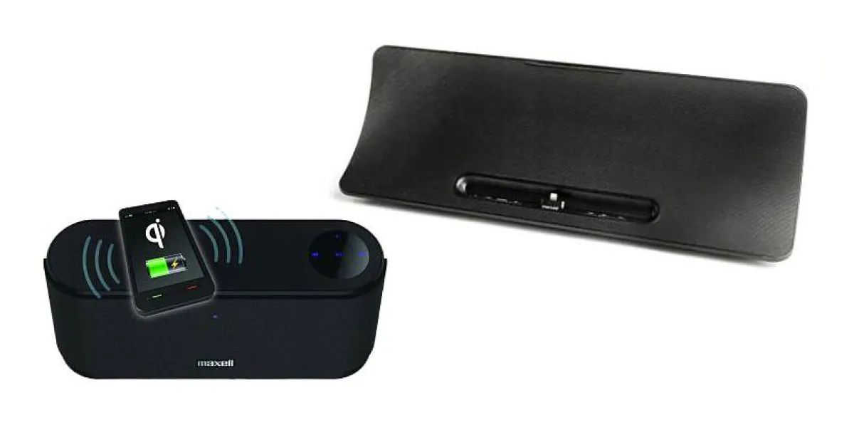 Die Lautsprecherstationen MXSP-WP2000 und MXSP-BT3100 von Maxell