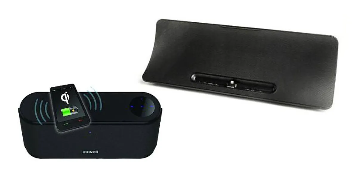 Die Lautsprecherstationen MXSP-WP2000 und MXSP-BT3100 von Maxell