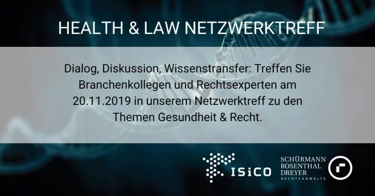 Health & Law Netzwerktreff Bild: Health & Law Netzwerktreff
