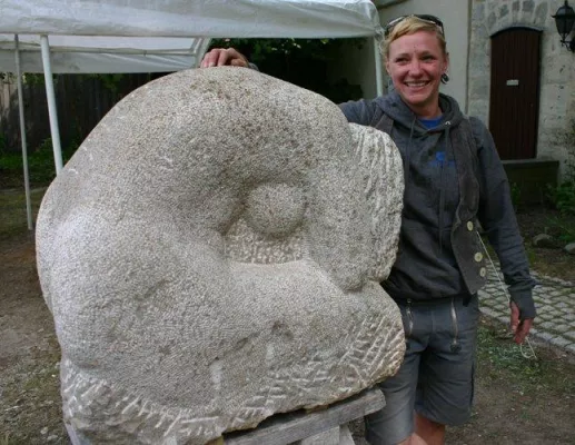 Bild: Steinmetz-Symposion 2011: Siegerin ist Verena Wilke aus Wolfenbüttel