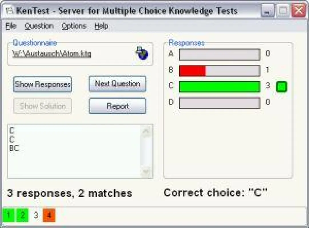 KenTest Server, Benutzeroberfläche