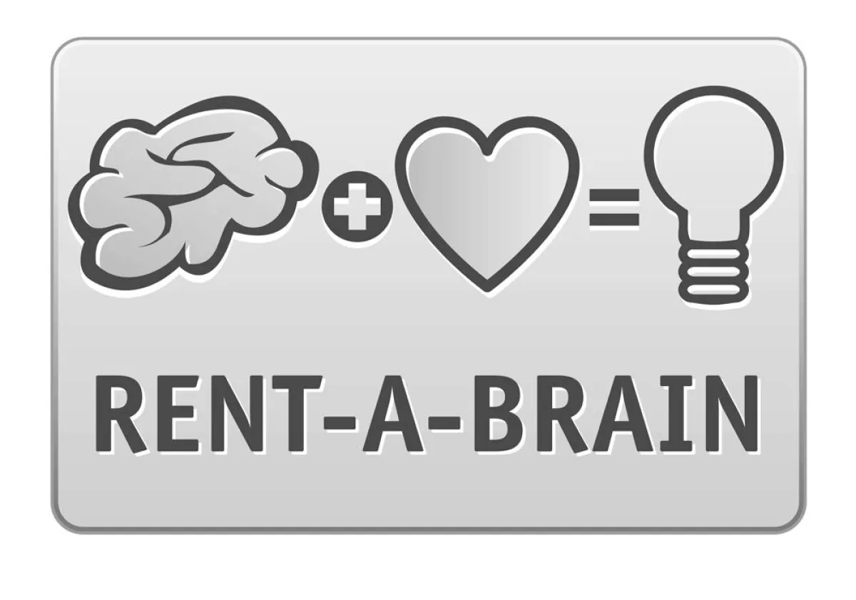 Kommunikationsagentur Projekt Design präsentiert „Rent-A-Brain“