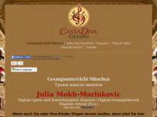 Bild: castadiva-gesang.de - professioneller Gesangsunterricht in München