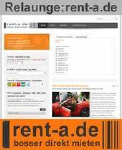 Relaunge rent-a.de - Die Mietwagen Informationsplattform Bild: Relaunge rent-a.de - Die Mietwagen Informationsplattform