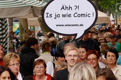Bild: Promotion mit Sprechblasen