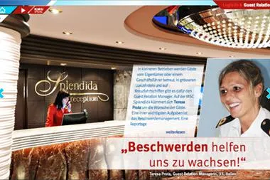 Beschwerden als Chance – MSC Guest Relation Managerin Teresa Prota im Gespräch mit Upd@te Bild: Beschwerden als Chance – MSC Guest Relation Managerin Teresa Prota im Gespräch mit Upd@te
