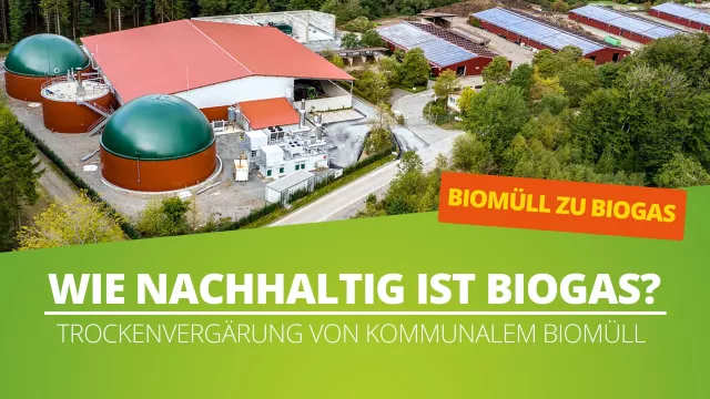 Bild: Biogas aus fester Abfall-Biomasse - Problemlöser, Energiequelle und Basis für gesunde Böden