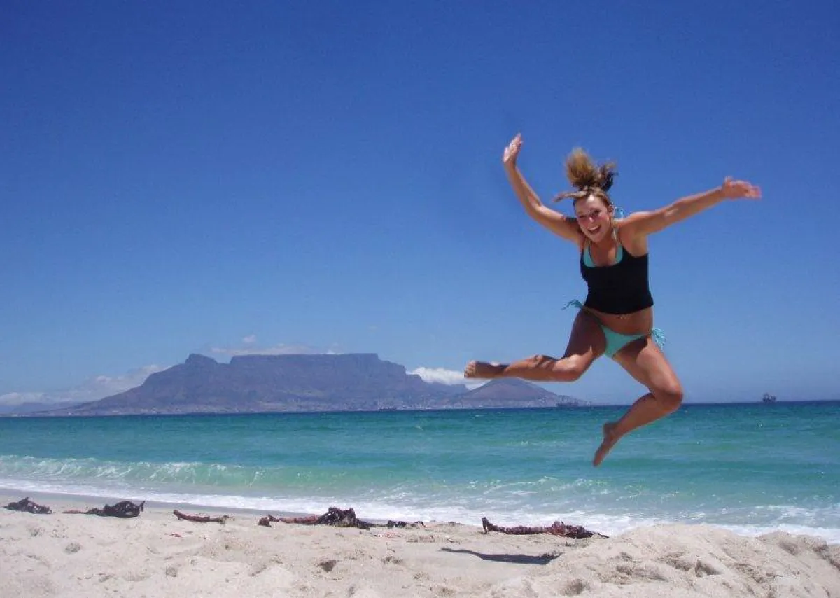 Foto: Urlaubsfoto aus Kapstadt auf einer echten Postkarte