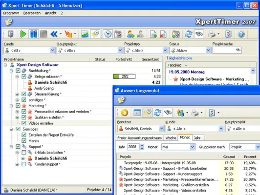 Bild: Xpert-Design Software kündigt Version 1.6 der Projektzeiterfassung Xpert-Timer an